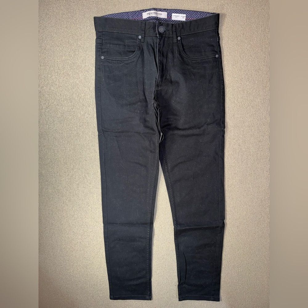 Prescription jeans size 30w x 30l Men's Classic Black Straight fit Jeans